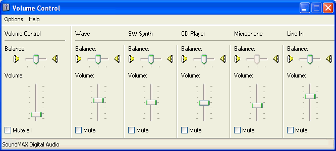 Windows volume control