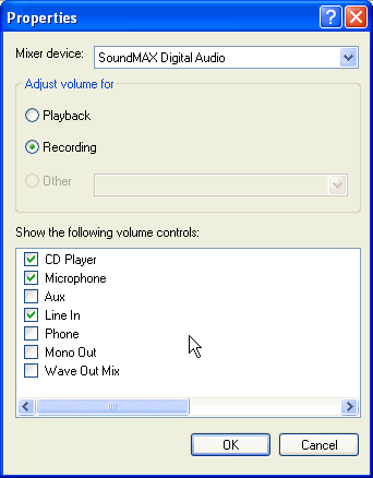 Windows volume control adjust