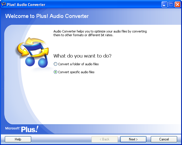 Audio Converter Open Screen
