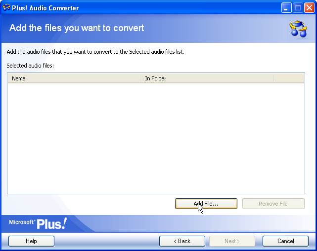 Audio Converter Add File