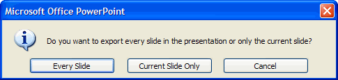 PowerPoint Export Options