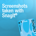 Screenshots taken with SnagIt